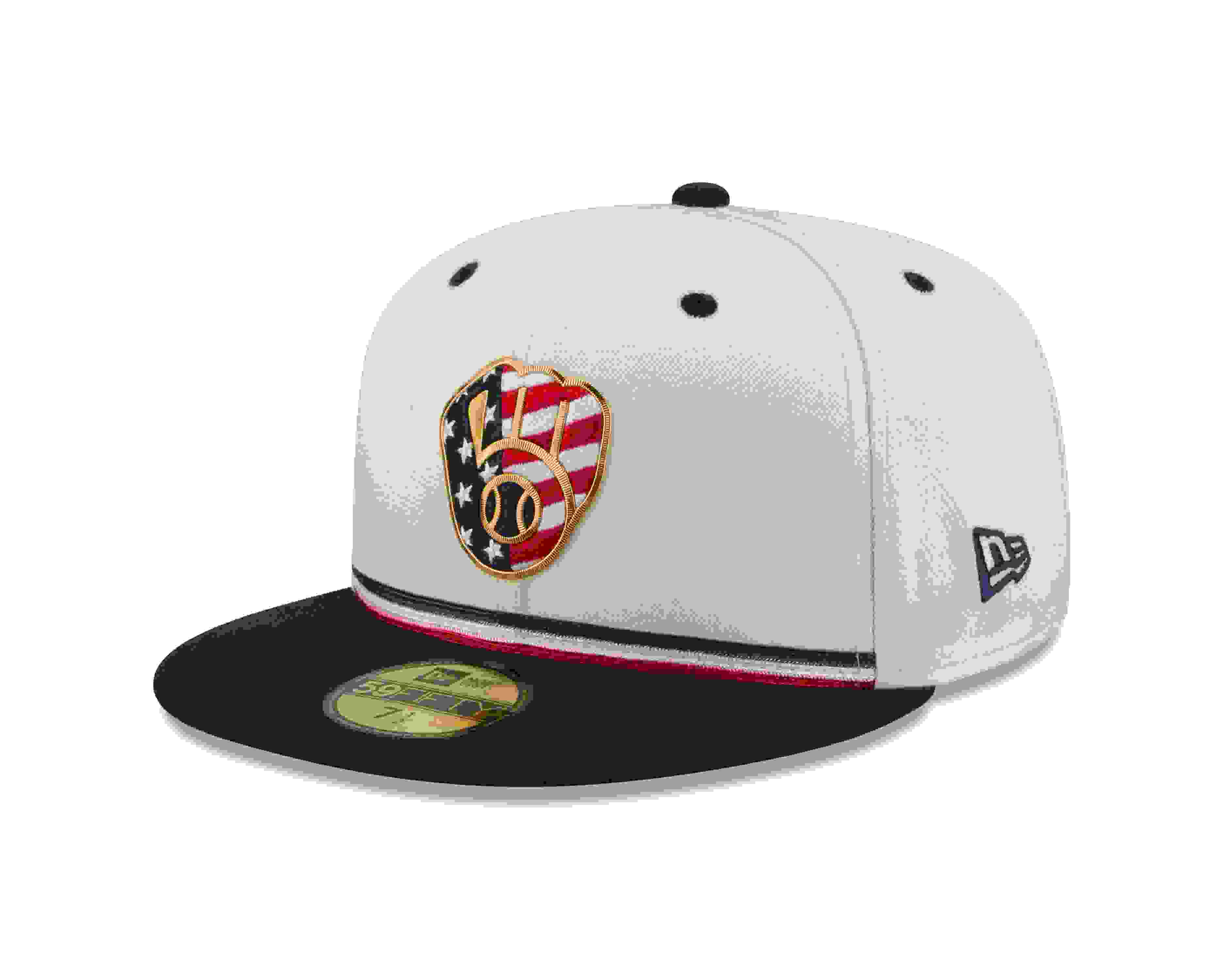 New Era Milwaukee Brewers 59FIFTY 4th of July Royal Blue Fitted Hat